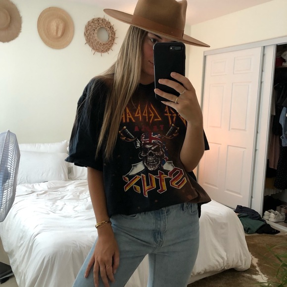 Tops - Def Leopard/STYX Band Tee